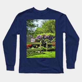 Spring Garden With Wisteria Long Sleeve T-Shirt